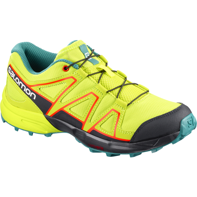 Chaussures De Trail Running Salomon Enfant Jaune / Noir - Salomon SPEEDCROSS J - France (9456-DVYWS)